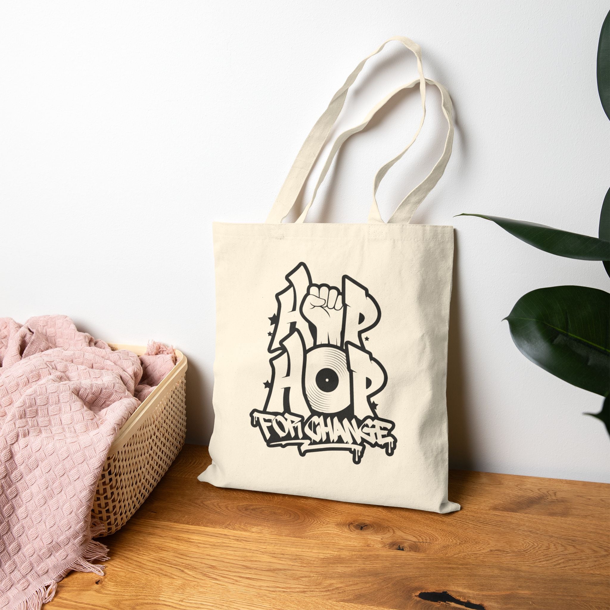 Hip Hop for Change - Logo Canvas Tote