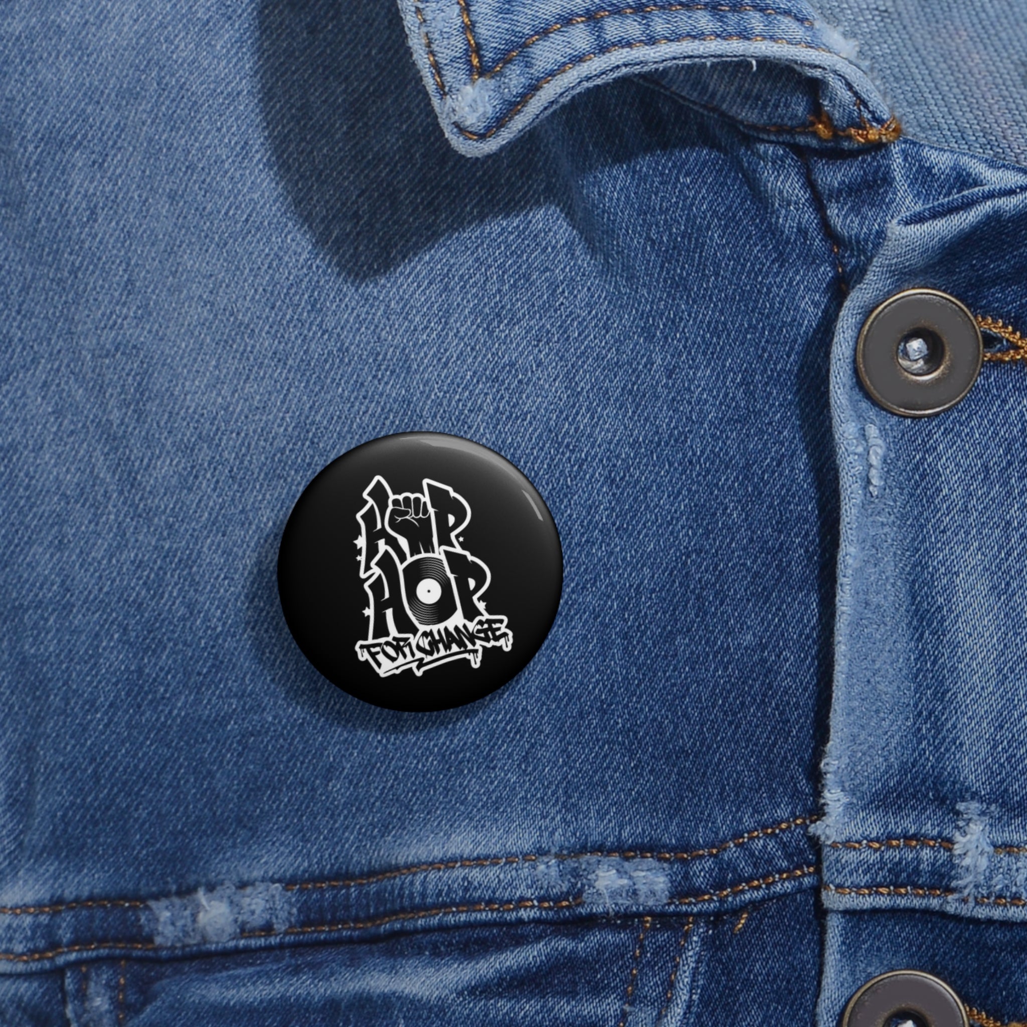 Hip Hop for Change - Logo Pin Button