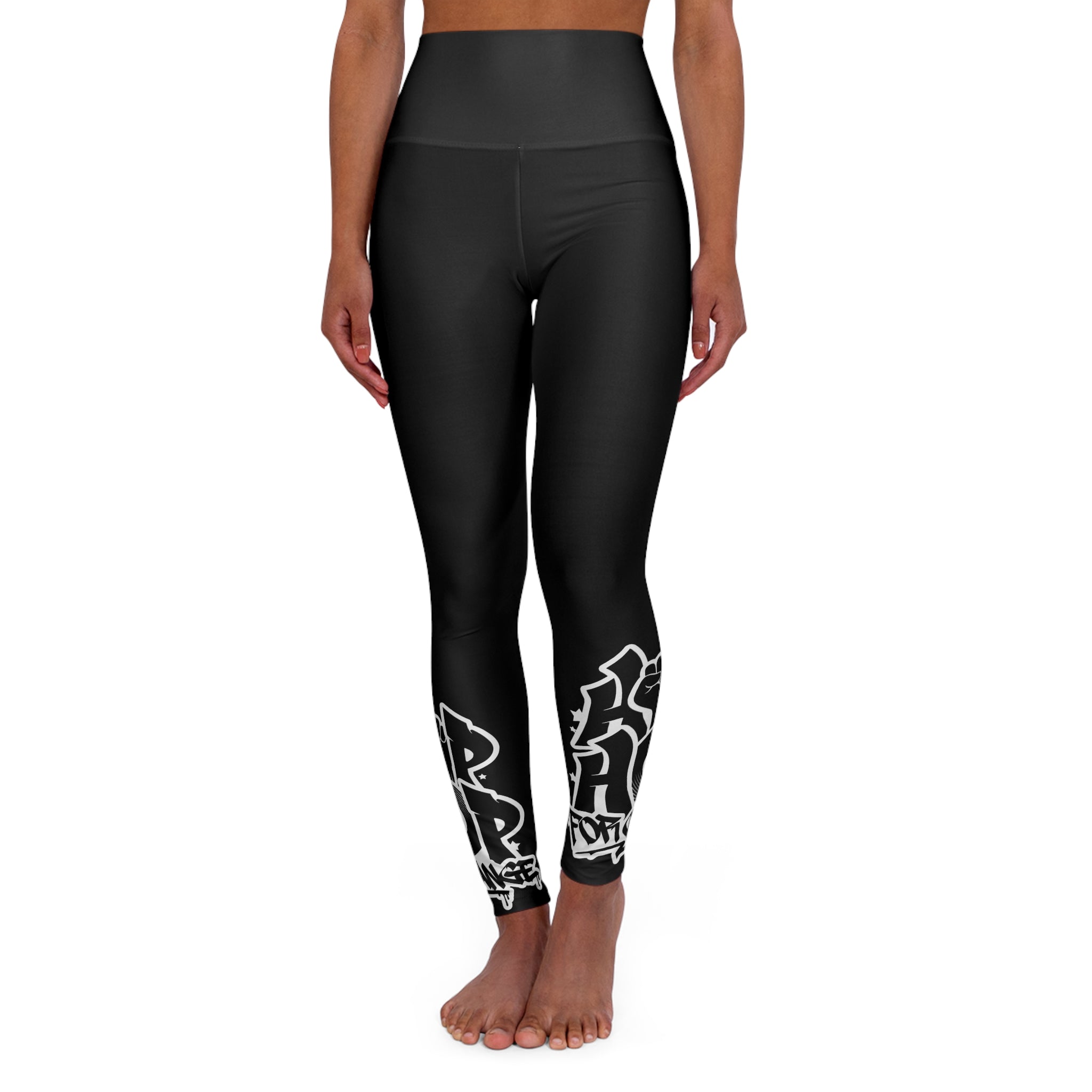 Hip Hop For Change -High-Waist Yoga Leggings