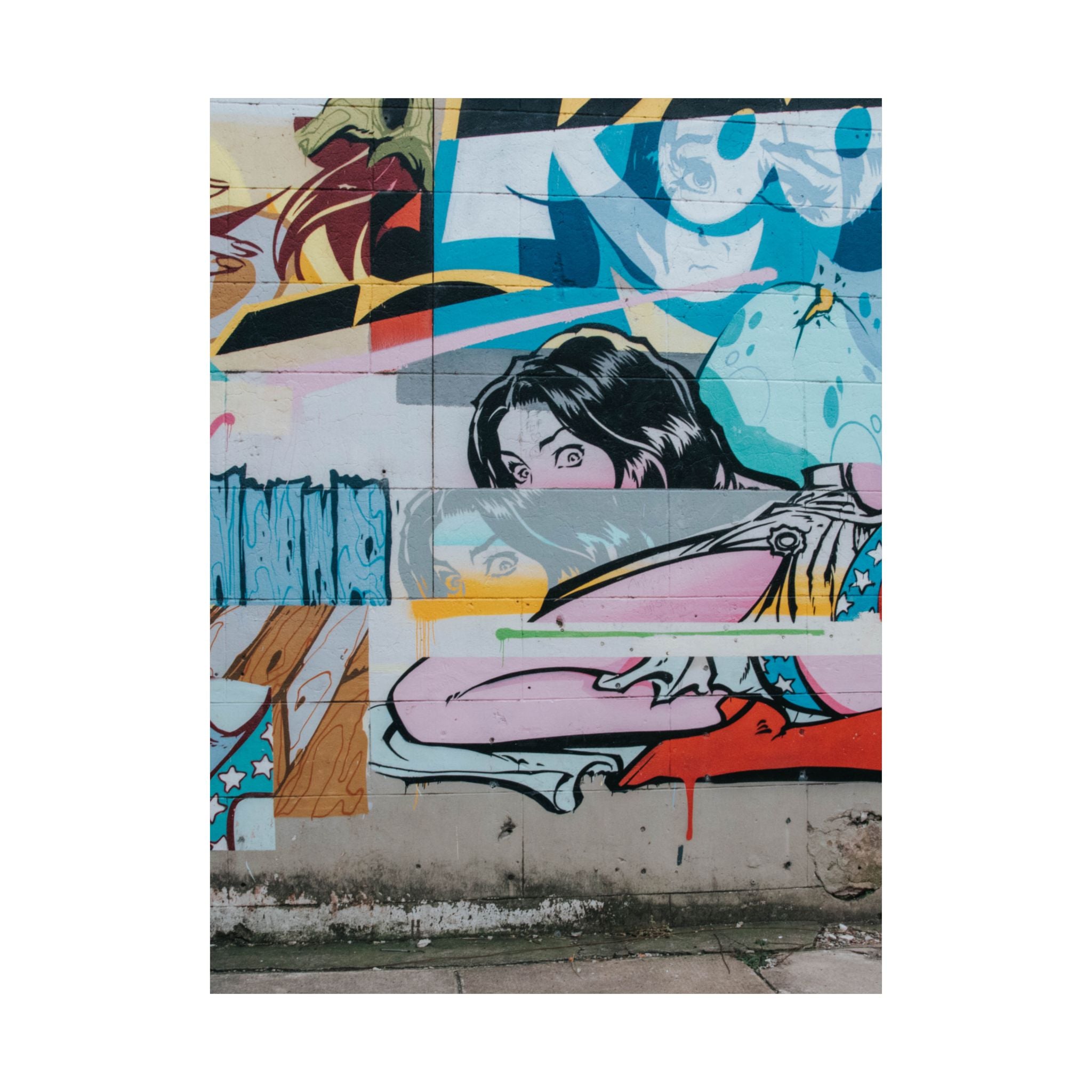 honor the culture™ - "right down the block" visual arts poster