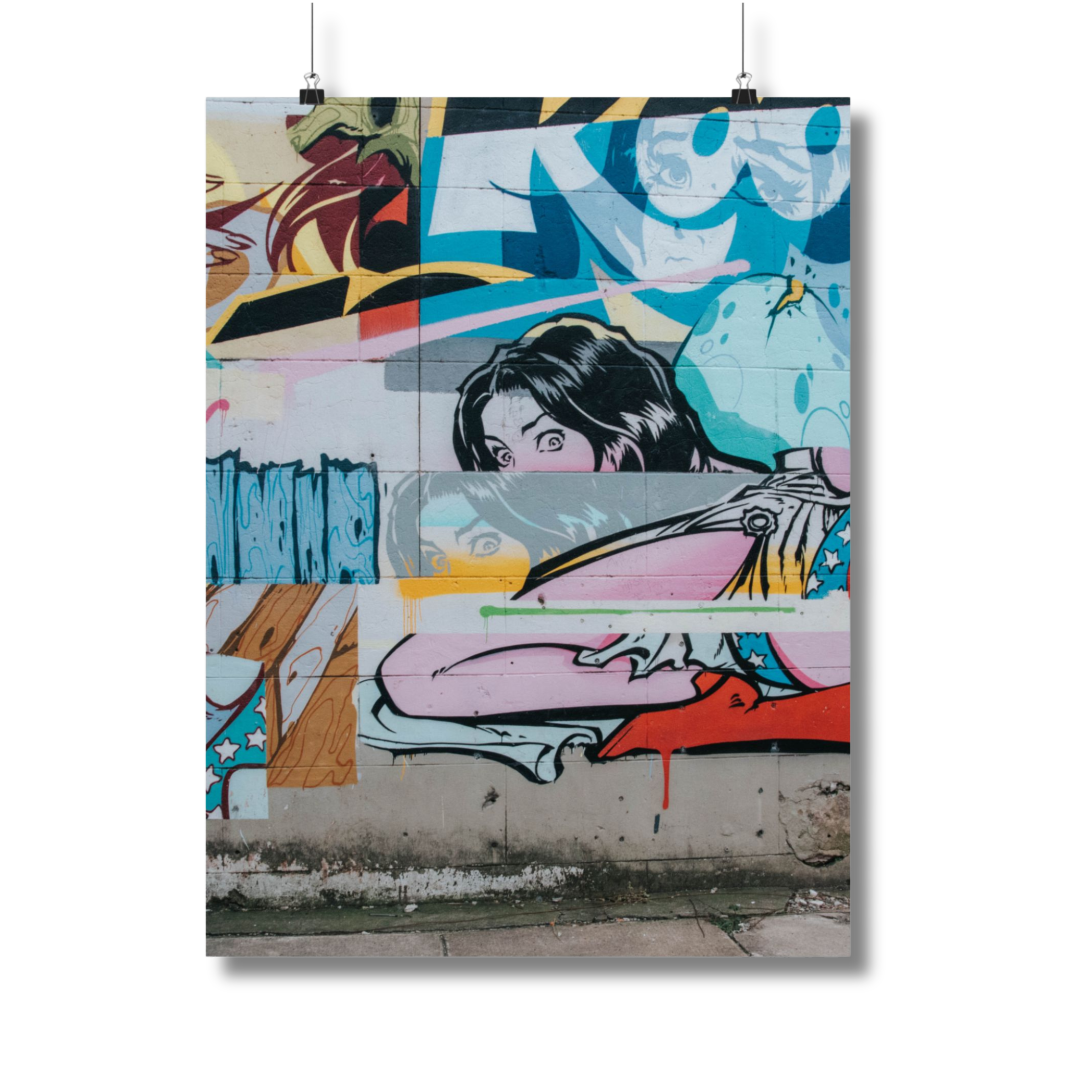 honor the culture™ - "right down the block" visual arts poster