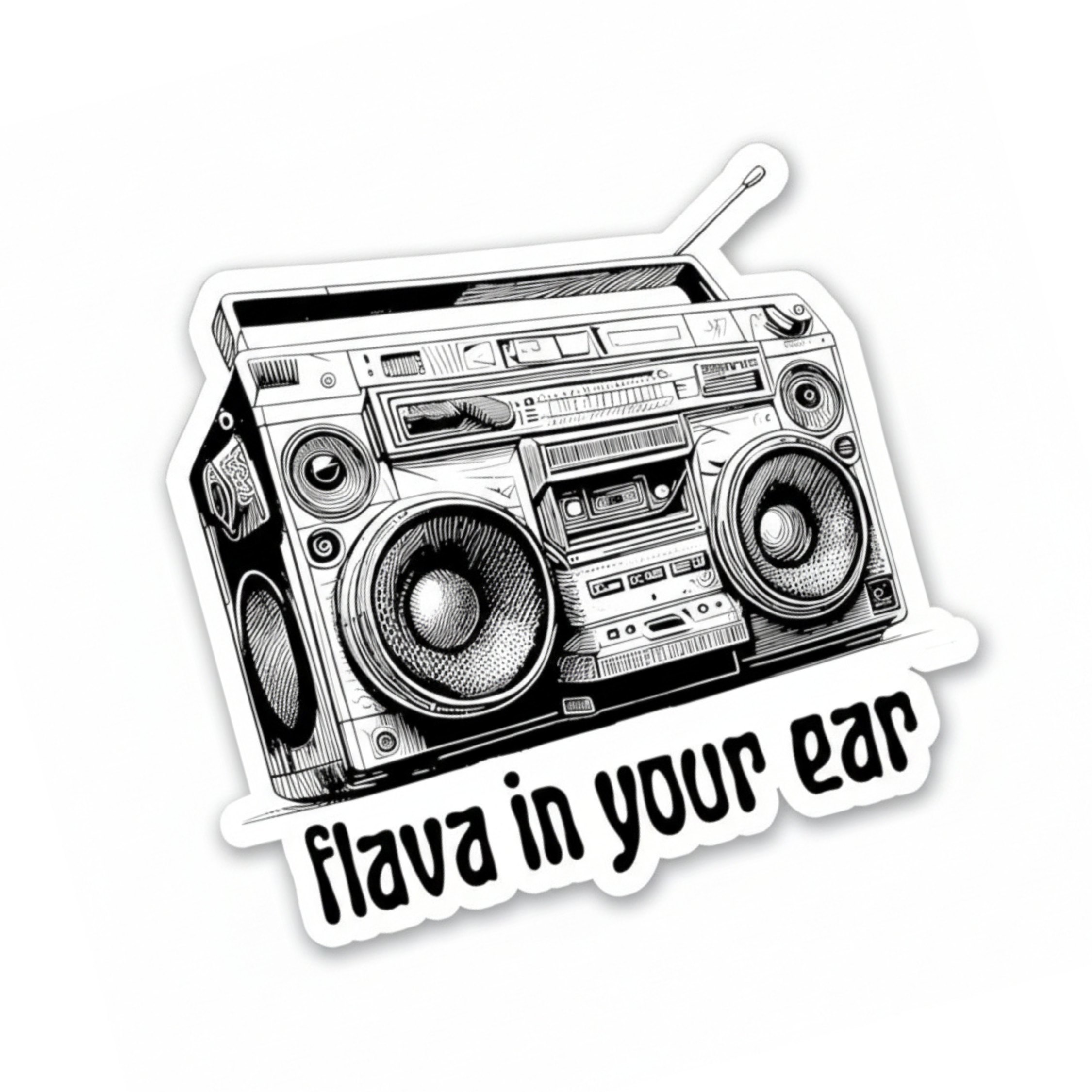 honor the culture™ - "flava in ya ear" vinyl sticker