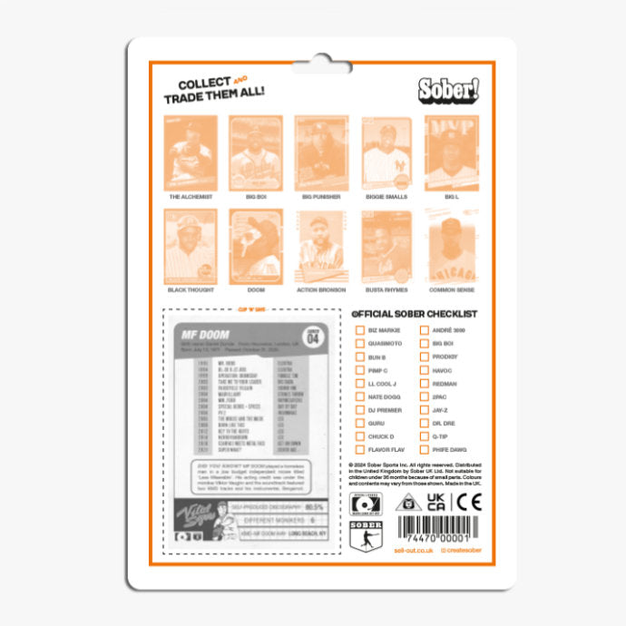 MF Doom II Cardback Major League Hip-Hop Trading Card