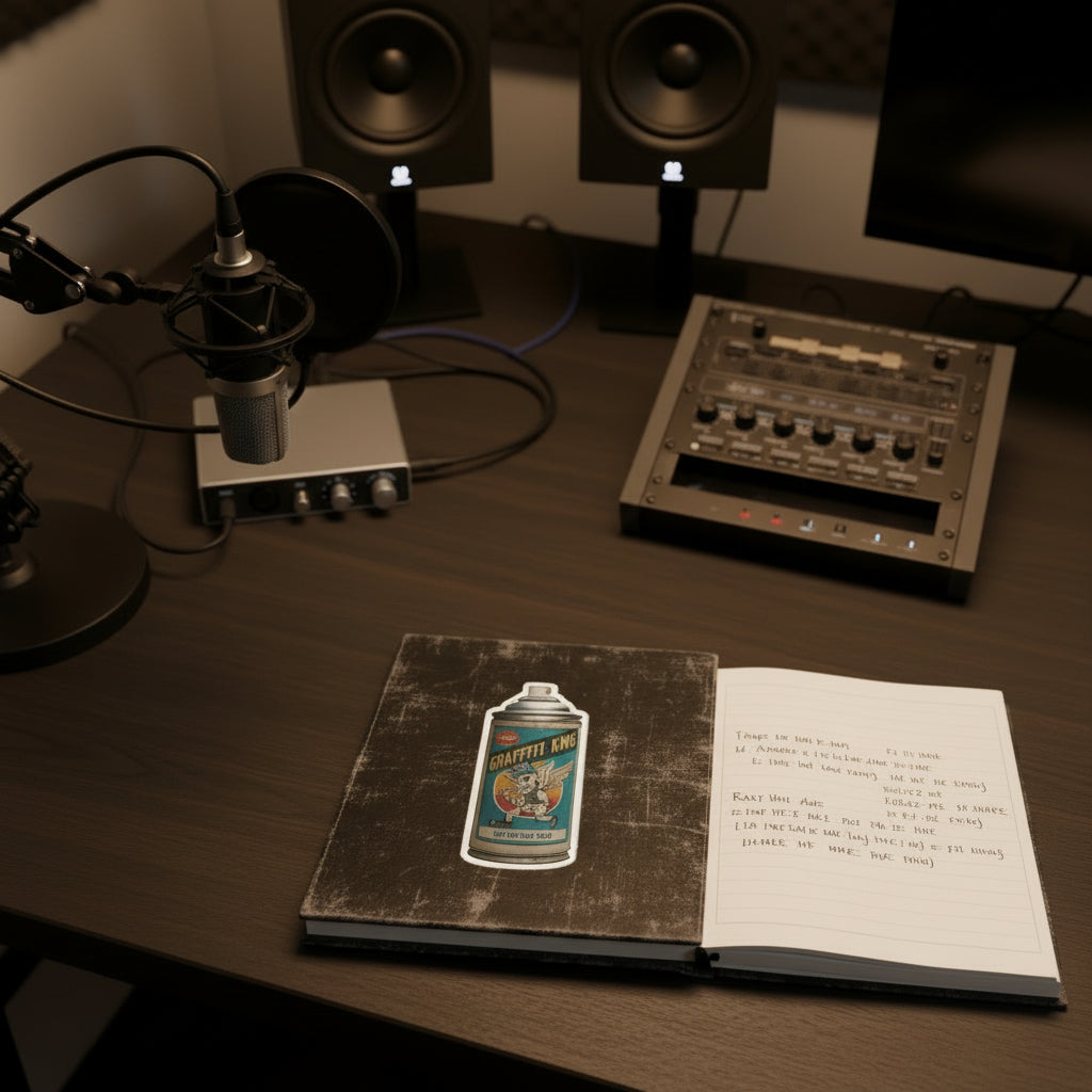 honor the culture™ - "graffiti-king" vinyl cutout sticker