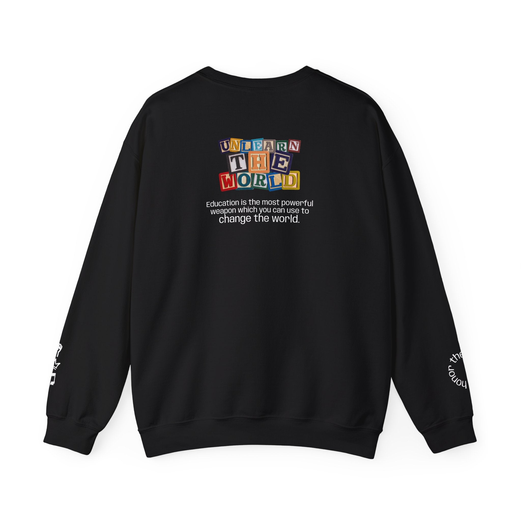 honor the culture™ x unlearn the world — 'EMPW'  crewneck