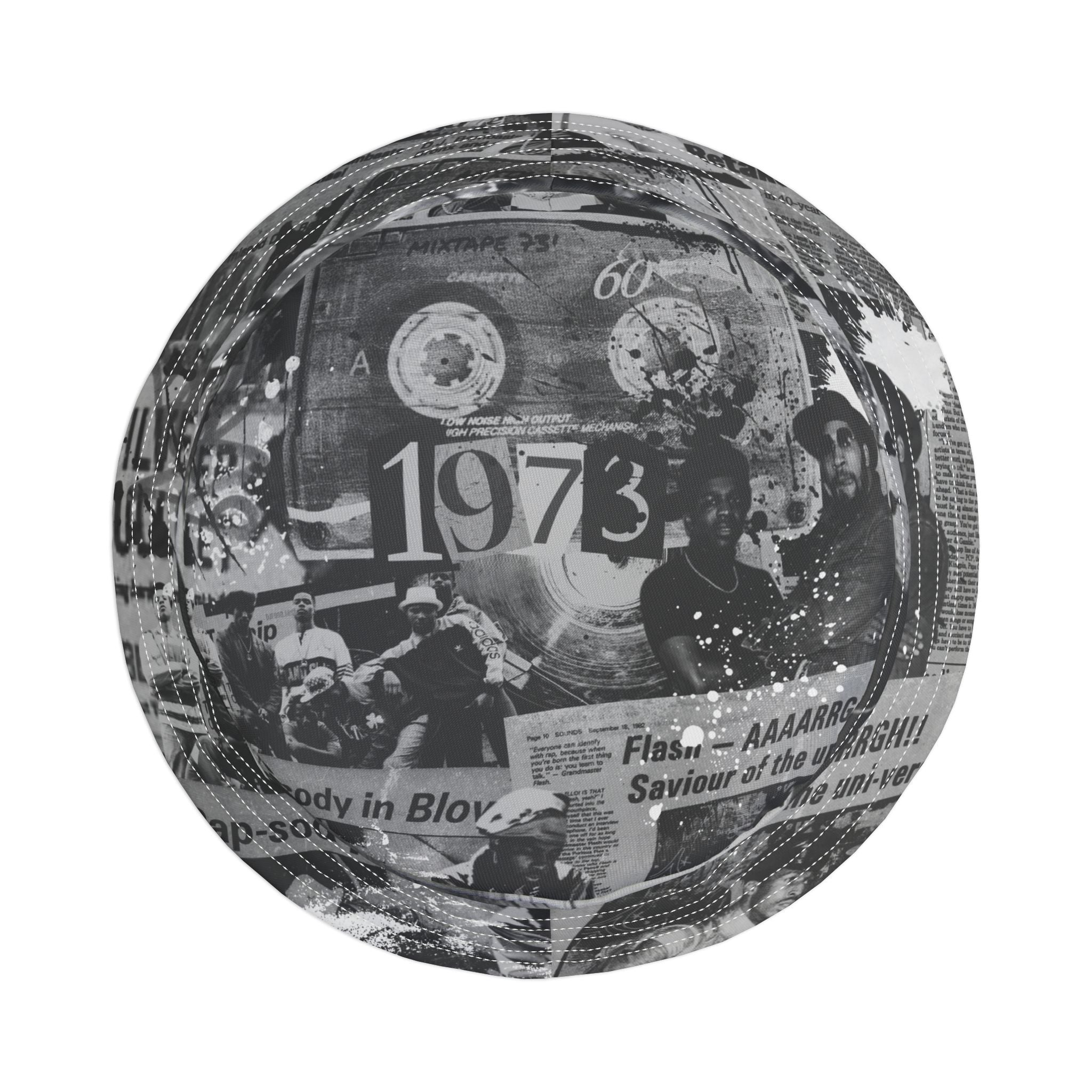 Honor the Culture Black & White Bucket Hat – Vintage Photo All-Over Print