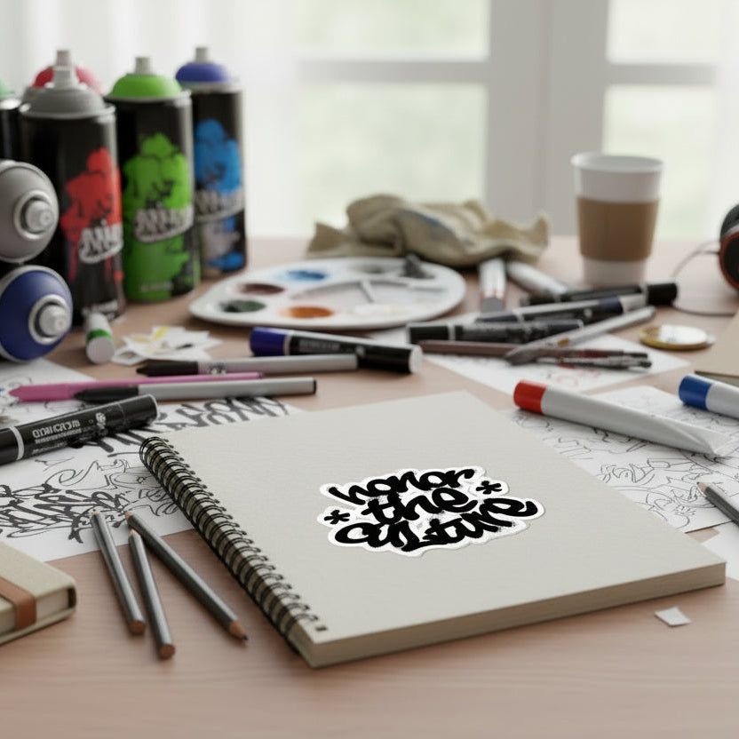 honor the culture™ - "sprayed up" logo vinyl sticker