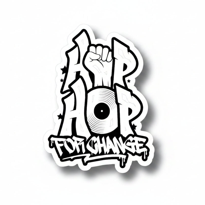 Hip Hop For Change - Vinyl Logo Sticker