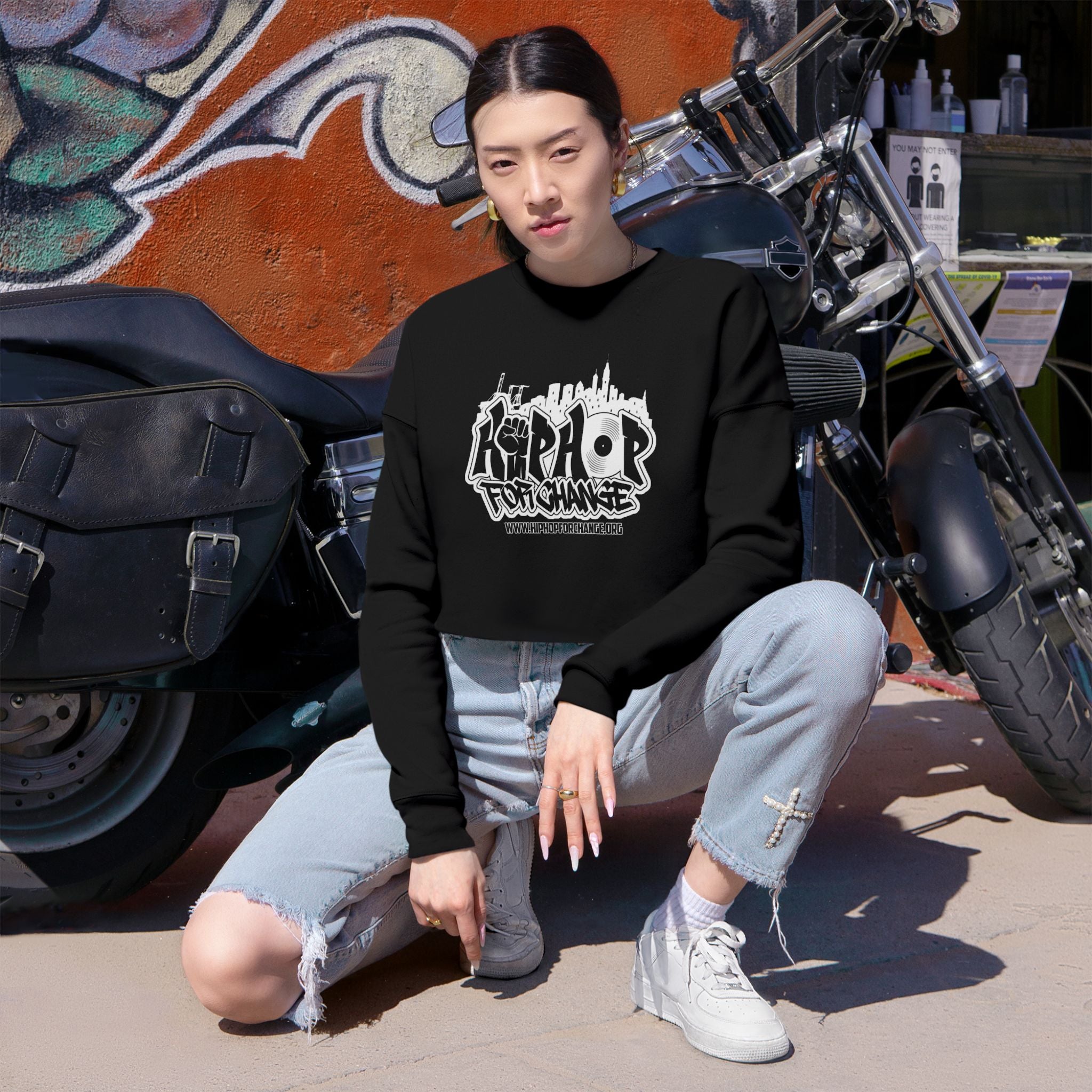 Hip Hop For Change - Cropped Sweatshirt