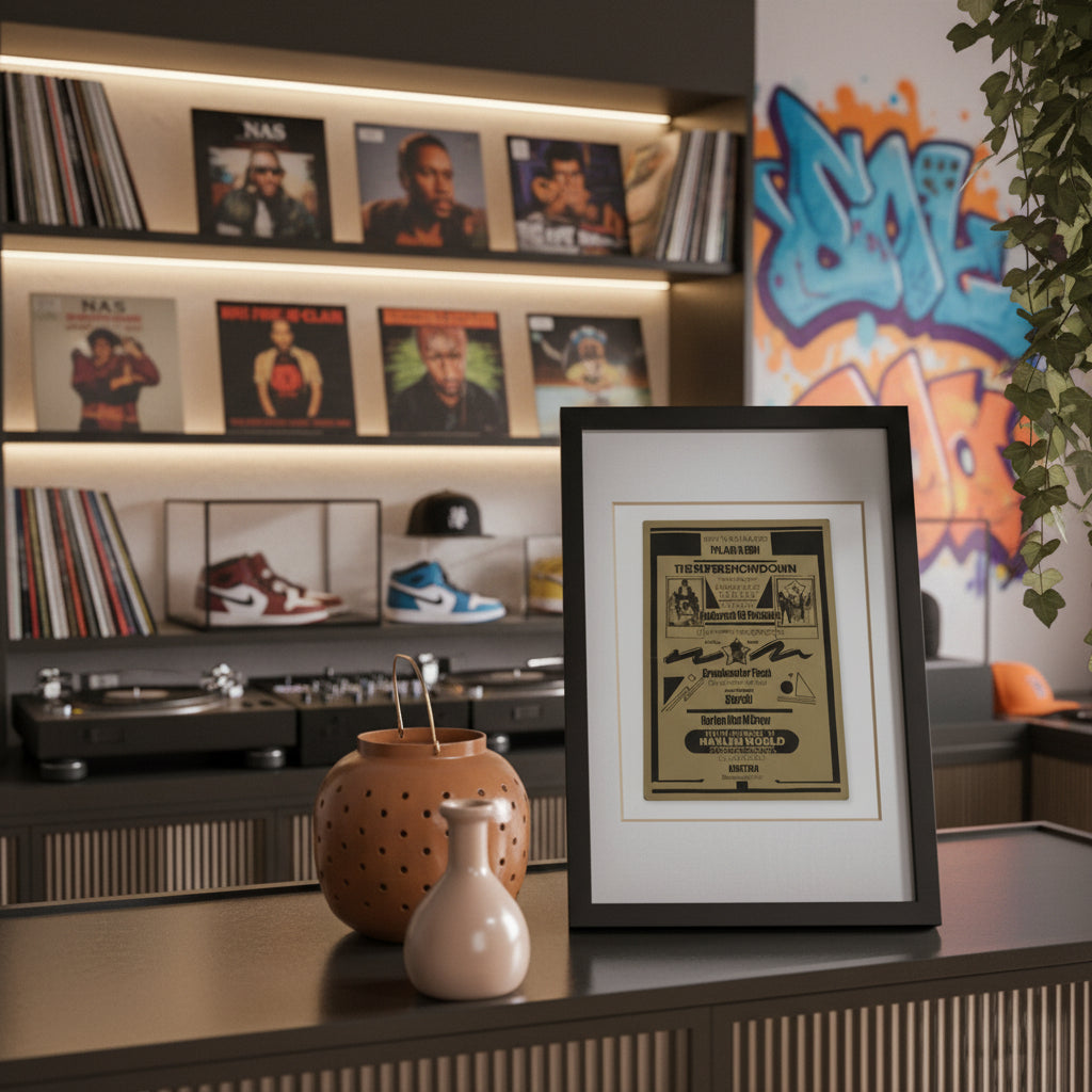 honor the culture™ - the super showdown 1981 flyer (framed)