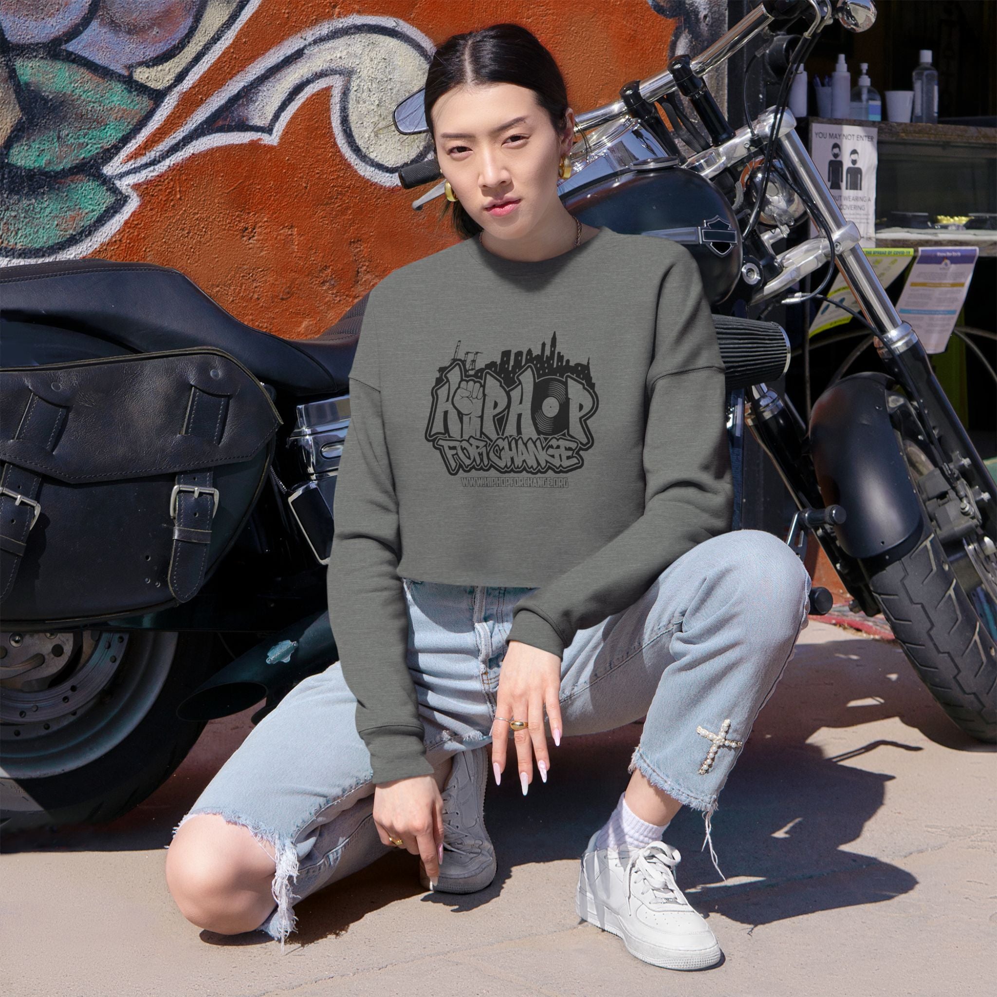 Hip Hop For Change - Cropped Sweatshirt