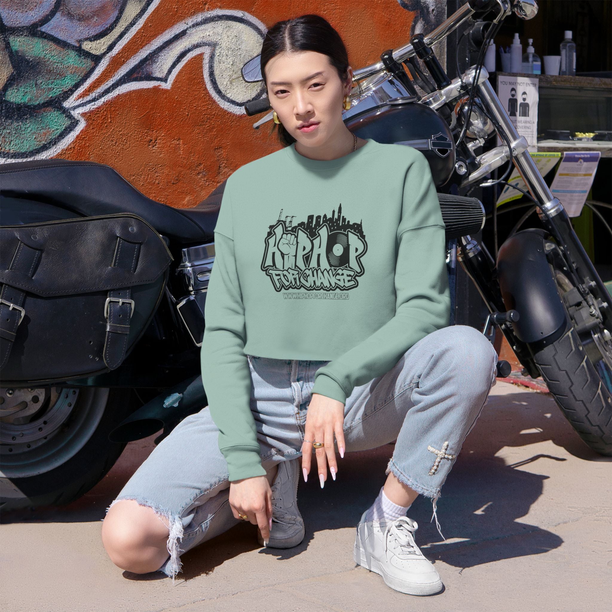 Hip Hop For Change - Cropped Sweatshirt