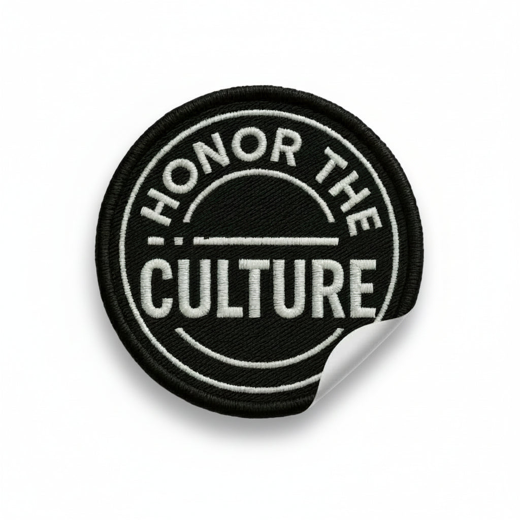 honor the culture™ - "the patch" vinyl sticker