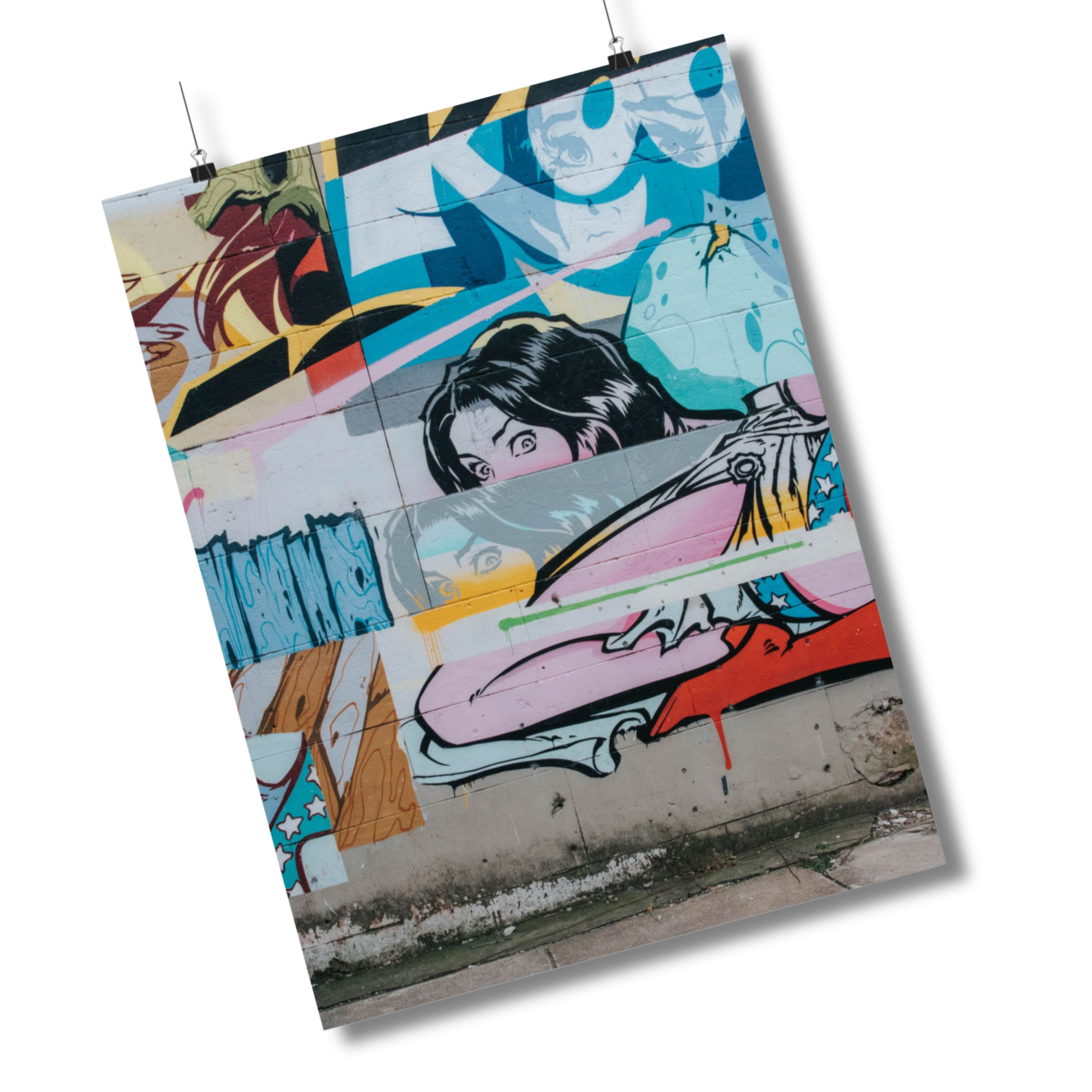 honor the culture™ - "right down the block" visual arts poster