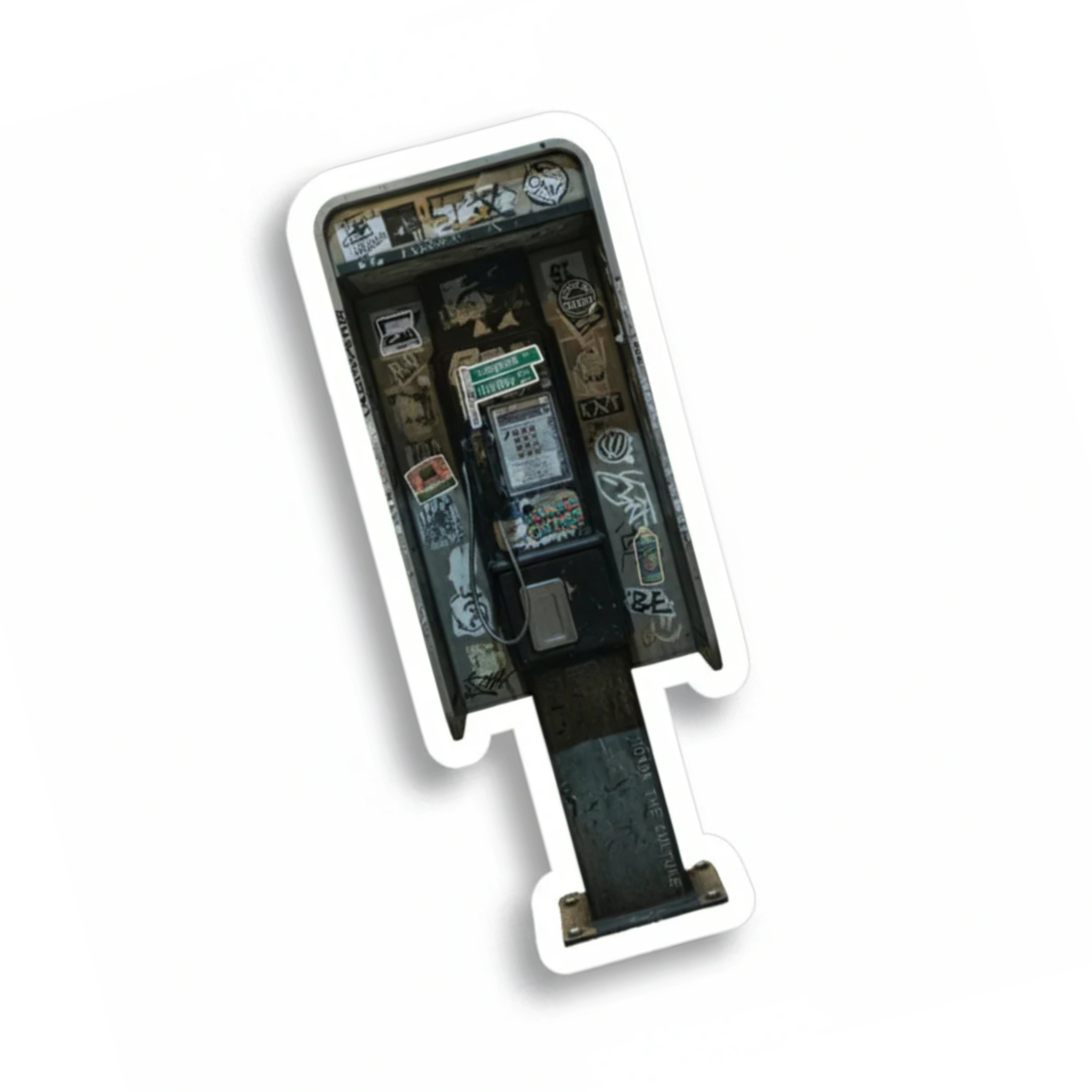 honor the culture™ - "how we move" vinyl sticker (payphone)