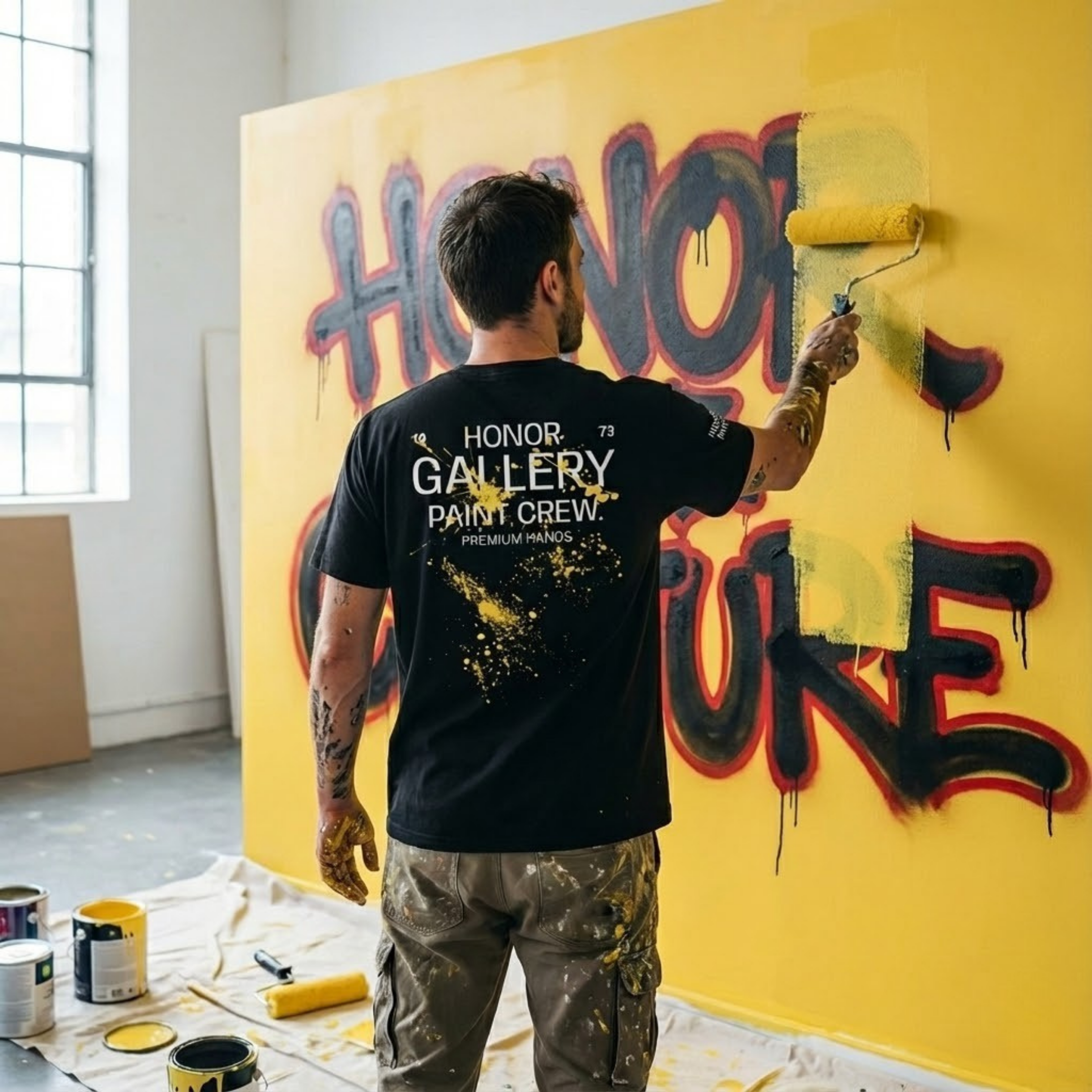honor the culture™ — "honor gallery paint crew" tee