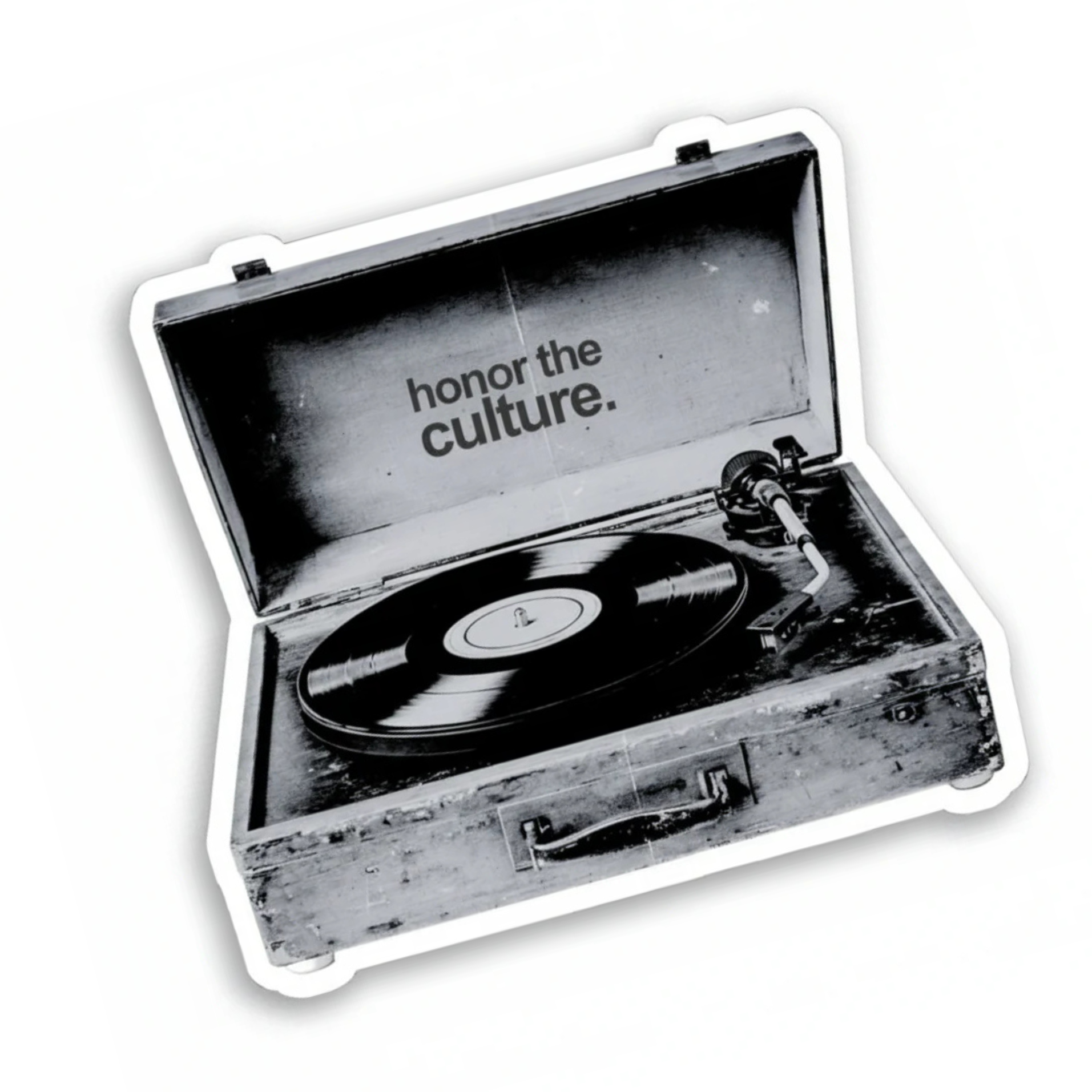 honor the culture™ - "let it spin" vinyl sticker