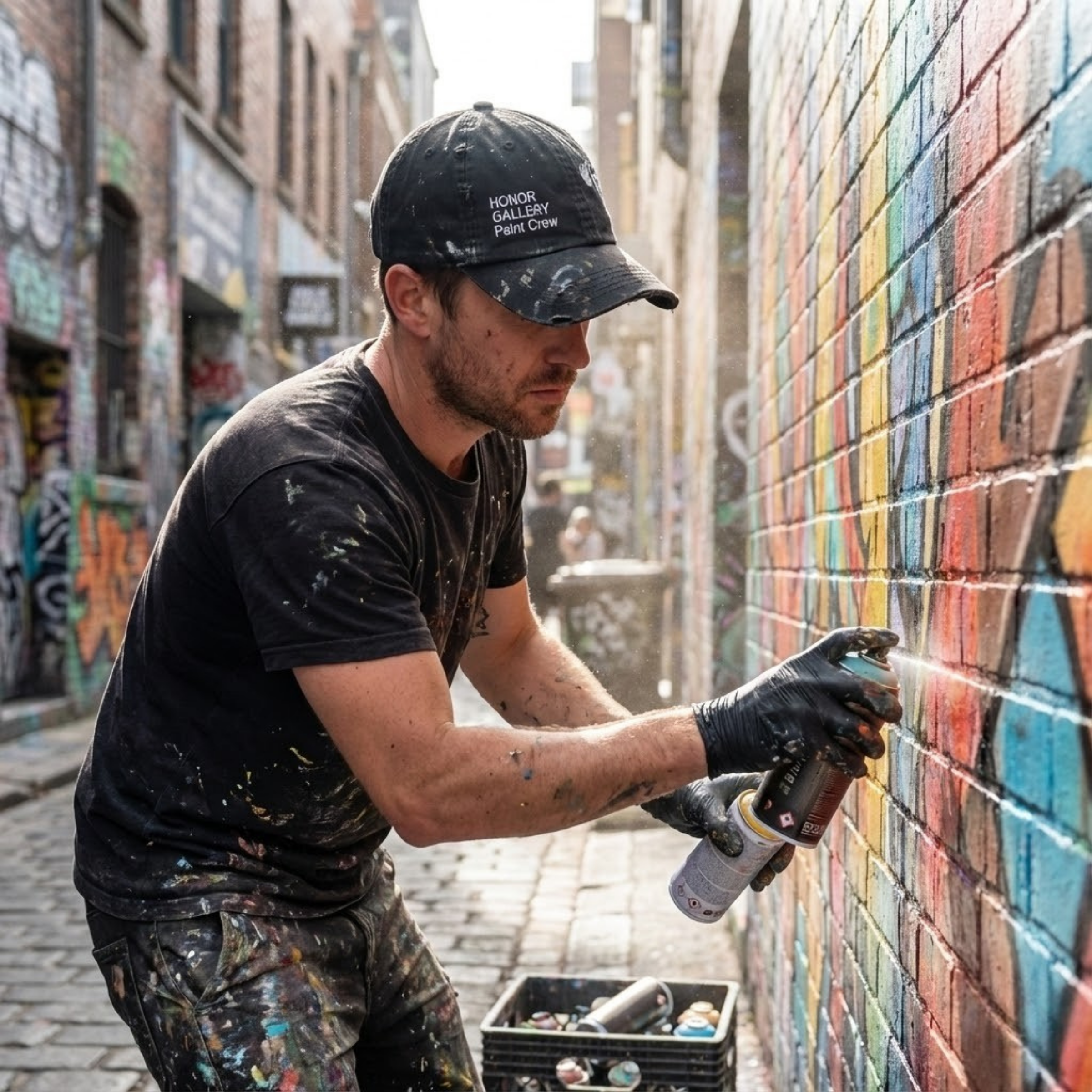 honor the culture™ - "honor gallery paint crew" painters hat