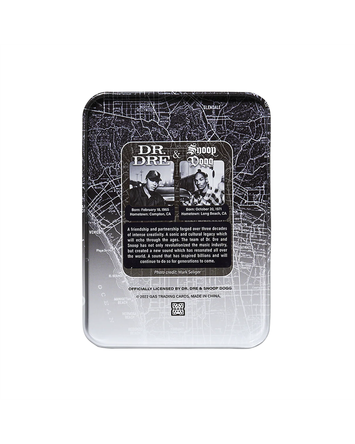 The Official Dr. Dre & Snoop Dogg Deluxe GAS Trading Card Tin Box Set