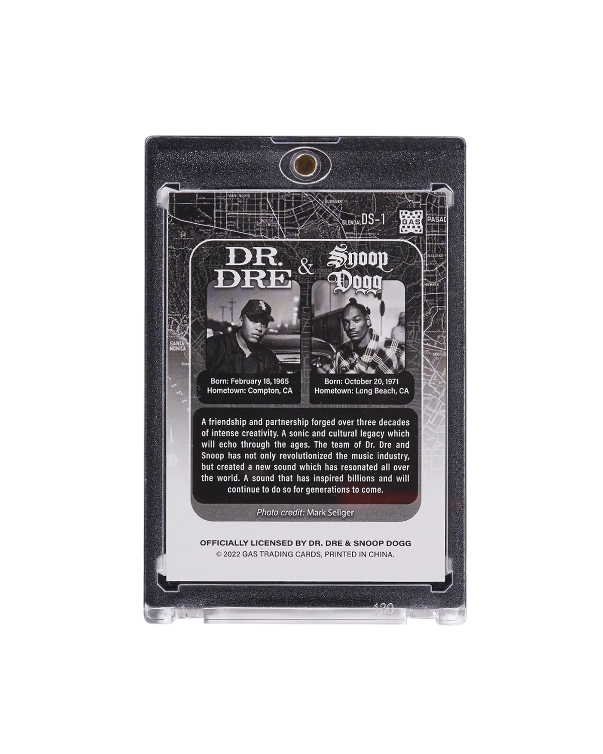 The Official Dr. Dre & Snoop Dogg Deluxe GAS Trading Card Tin Box Set